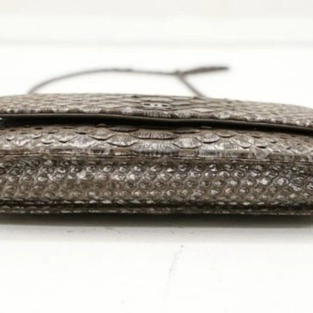 Chanel Python Classic Wallet On Chain - image 4